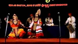 Yakshagana Sooper chende and Abhimanyu in 2012 by Chandrashekar and Upadyaya Padya Patla 1