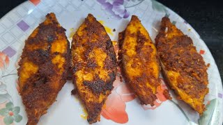 வௌவால் மீன் இப்டி செஞ்சா ருசியை ருசி | Pomfret Fish Fry @Kuthbuvlogs மீன் வறுவல்