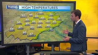 Near average high temperatures today