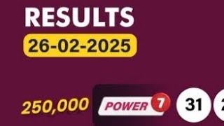 uwinn lottery result today 26/02/2025 Wednesday power7 Grand6 max3 4you spin5 U winn Result