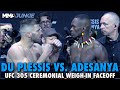 Dricus Du Plessis, Israel Adesanya Intense at Final Faceoff | UFC 305 | Ceremonial Weigh-In