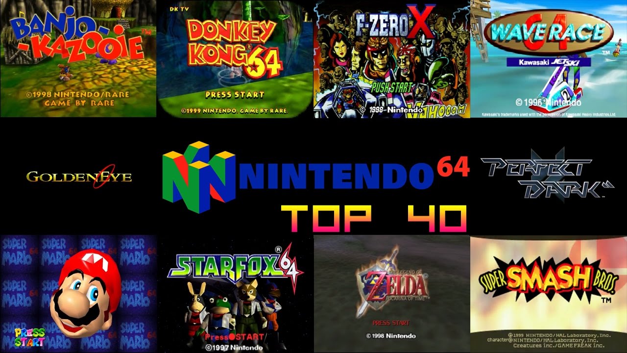 Nintendo 64/N64 Top 40 Games - YouTube