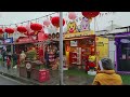 4k shanghai snow walk~snowy yu garden chinese new year decoration 2023 漫步在雪花纷飞的上海豫园 感受新春佳节的喜庆气氛