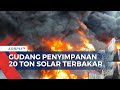 Kebakaran Hebat Melanda Gudang Penyimpanan 20 Ton Solar di Bandar Lampung