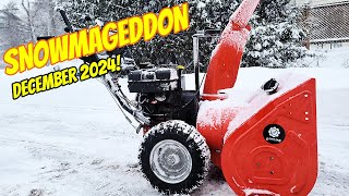 BLOW BLOW YOUR SNOW WITH THE KING OF SNOW! Snow Blowing ASMR With Ariens Snowblower