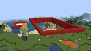 Size change portal in Minecraft