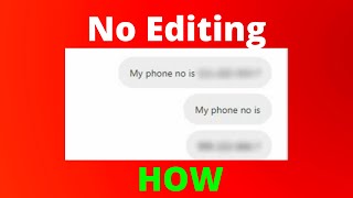 How to Blur Text with the help of CSS (No Editing)
