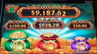 ★NEW GAME Nice Profit★FU DAI LIAN LIAN DRAGON Slot (Aristocrat)  $225.00 Free Play Live $4.40 Bet☆彡栗