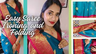 Saree Pre-pleating and Box Folding | ಸೀರೆ ಉಡುವುದು ಇಷ್ಟು ಸುಲಭ! ನೀವು Try ಮಾಡಿ 😍 | Kaveri's Dream Diary