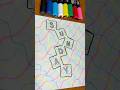 Satisfying drawing for kids | Simple and Cute art #shorts,