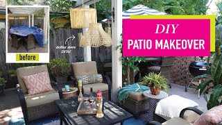 DIY Backyard Makeover with Dollar Store DIYs & Thrift Flips