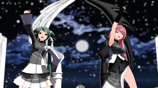 【MMD 4K】巡音ルカ 初音ミク ワールズエンド・ダンスホール【YYB Hatsune Miku】【YYB Megurine Luka】