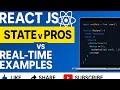 State vs Props | React Js | Learn React with Me | Real time examples #trending #reactjs #shortsvideo