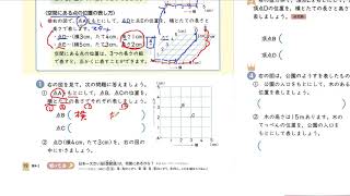 ポピー北陸：小４算数2月号⑧「位置の表し方」