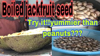 BOILED JACKFRUIT SEED INTO A YUMMY FOOD..must try!!#shorts