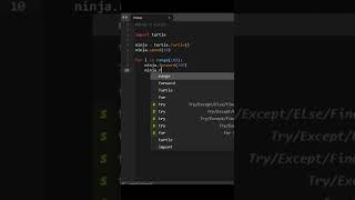 Amazing Ninja Design using Python Turtle 😎 | Python Tutorial #shorts #python