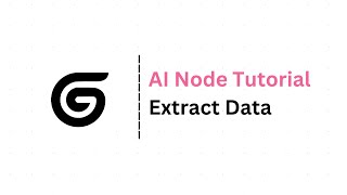 Gumloop | AI Node Tutorial - Extract Data