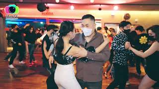 마린 \u0026 화비 Bachata social dancing @ 1월21일 (토) with 끼아라 토파니 Chiara Tofani , 스페셜 게스트 재린 레이디