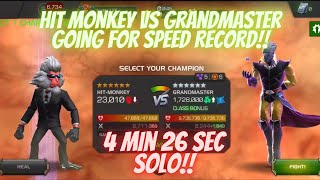 Can Hit Monkey Get the SPEED RECORD!?!?  Hit Monkey VS Grandmaster Act 6.4.6