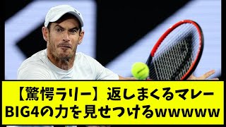 【驚愕ラリー】返しまくるマレー、BIG4の力を見せつけるwwwww【なんＪ反応】