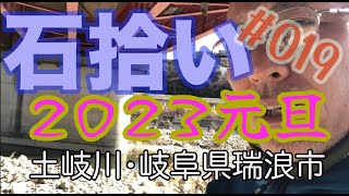 【石拾い No.19】元日早々石拾いとかどうなのよ（土岐川/岐阜県瑞浪市）　 #石拾い #石英　#鉱物