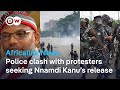Police fire tear gas and bullets as protesters demand Nnamdi Kanu’s release on #EndSARS anniversary.