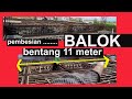 pembesian balok bentang 11 meter