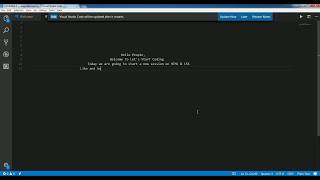Lets Start Coding