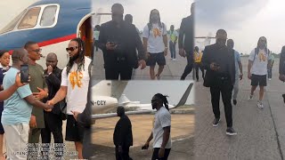 Arrival Of Highlife Singer Flavour Nabania In AkwaIbom For Governorship Empowerment Program