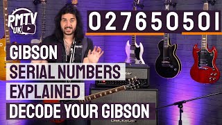 Gibson Serial Numbers Explained - How To Decode A Gibson Serial Number With Examples