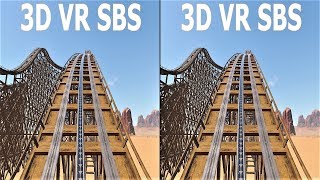 VR 3D Roller Coaster 7 Американские Горки видео для VR очков 3D SBS VR box