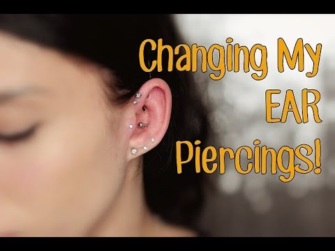 Changing My EAR Piercings! | Rook, Tragus, & Helix! Changing My EAR Piercings! | Rook, Tragus, & Helix!