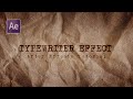 Typewriter Text Animation  - After Effects Tutorial (Super Easy)