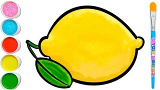 How to draw a lemon drawing for kids | easy Drawing Tutorials Art for kids (beautiful drawing)