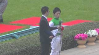 2014 4/13 第74回 桜花賞(ＧＩ) 勝利ジョッキーインタビュー 現地映像　ハープスター