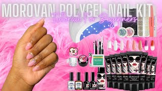 Trying The Morovan Polygel Nail Kit | Beginner Friendly Tutorial | DaneeOnDaBeatTv