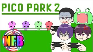 【4人】かわいい協力ゲーなのに協力できない男たちの末路【PICOPARK2】#1