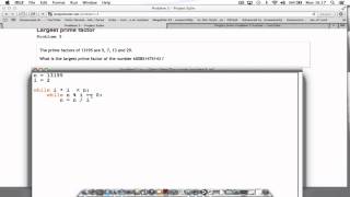 Project Euler Problem 3 Python