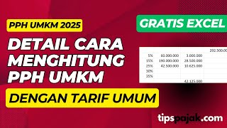 DETIL CARA HITUNG PPH UMKM DENGAN TARIF UMUM 2025