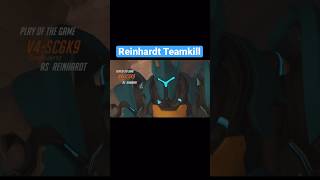 Incredible Reinhardt Teamkill !  #overwatch2