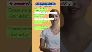 15 - Consideration | IELTS Vocabulary - Daily | Learn English | English Express