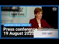 Coronavirus update from the First Minister: 19 August 2020