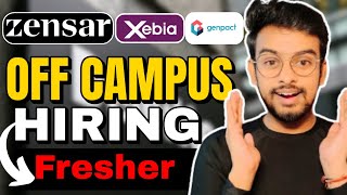 Zensar, Firstsource, Genpact Direct Hiring | OFF Campus Drive For 2025, 2024 Batch