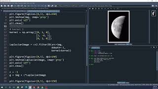 Python#10 Laplacian Filter in Spatial Domain using Python