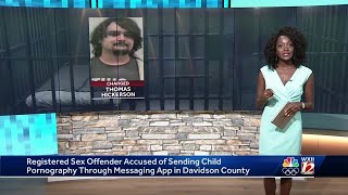 Davidson County sex offender faces multiple charges after distributing child pornography