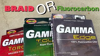 LINE Selection, Why GAMMA \u0026 when to use Fluorocarbon /Braid/Copolymer #fluorocarbon #braid #fishing