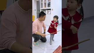 Father and daughter quarreled over a trivial matter #funny #funnydaughter #cute #fatherlove