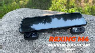 REXING M4 - 4 CHANNEL MIRROR DASHCAM WITH 1080P RESOLUTION, WIFI \u0026 GPS