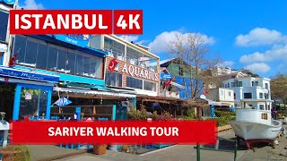 Istanbul City Walking Tour | Sarıyer District |8 April 2021|4k UHD 60fps