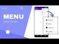 How to Create Menu in Android Studio using Java | Android Knowledge